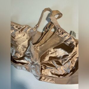 Goddess Satin Bra in‎ Luxurious Tan 54DD